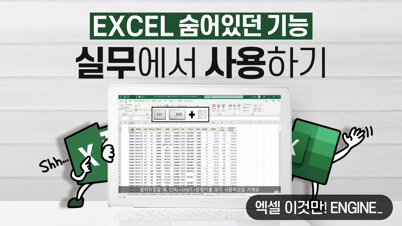 [EXCEL] 숨어 있던 기능 실무에서 사용하기