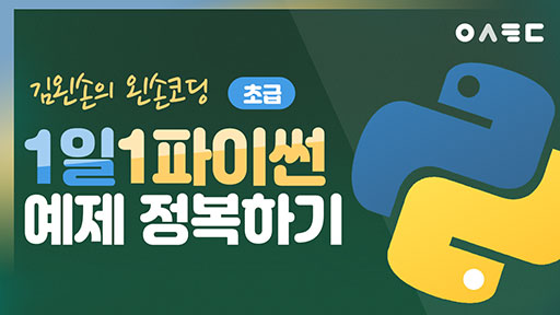 1일 1 파이썬 예제 정복하기 [초급] 