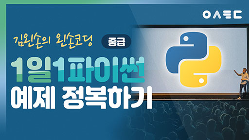 1일 1 파이썬 예제 정복하기 [중급]